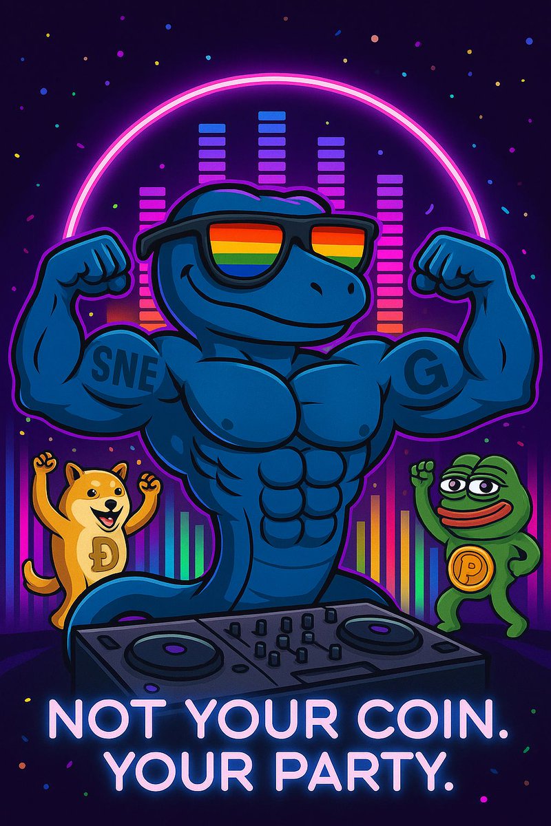 Forget about buying SNEG. 
It's not a coin, it's a party. 
Every transaction is a remix, 
Every transfer is a dance move. 
You're not a holder, you're a dancer here. 

SNEG: The biggest party in crypto. 
DJ set is starting. 
🐍🎶🔥 
#SNEG #PumpFunLaunch