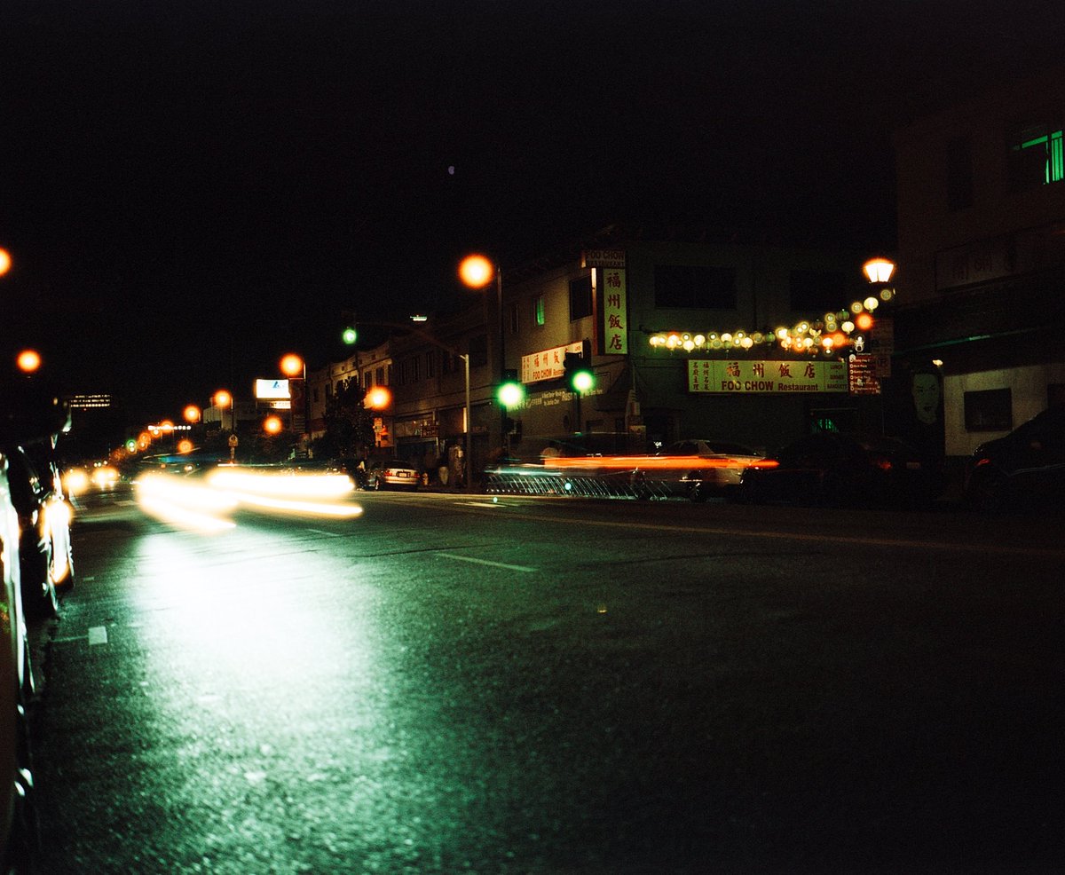 Speed of Light, Long Exposures capture light trails and make traffic lights brighter.

LO.