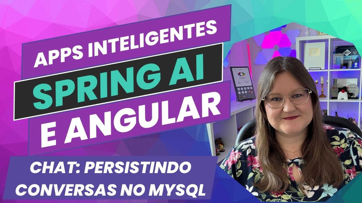 🚀 Novo vídeo no ar!
Aprenda como persistir mensagens do ChatClient com Spring AI + MySQL, usando Docker Compose e boas práticas com banco de dados no Spring Boot. 💾✨

🎥 youtu.be/Qmc6i7yzgwg