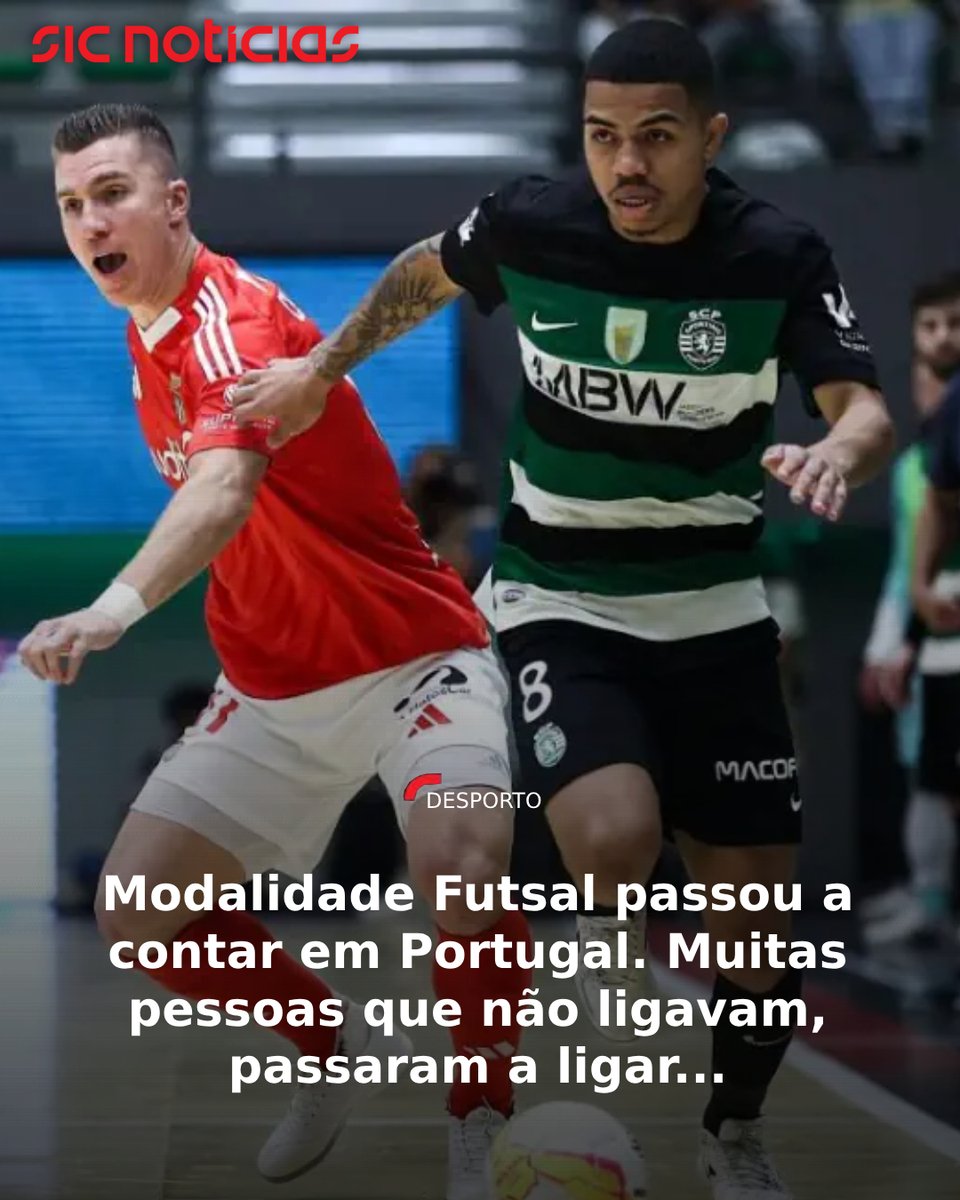 Noticia fresquinha, afinal futsal é um desporto...