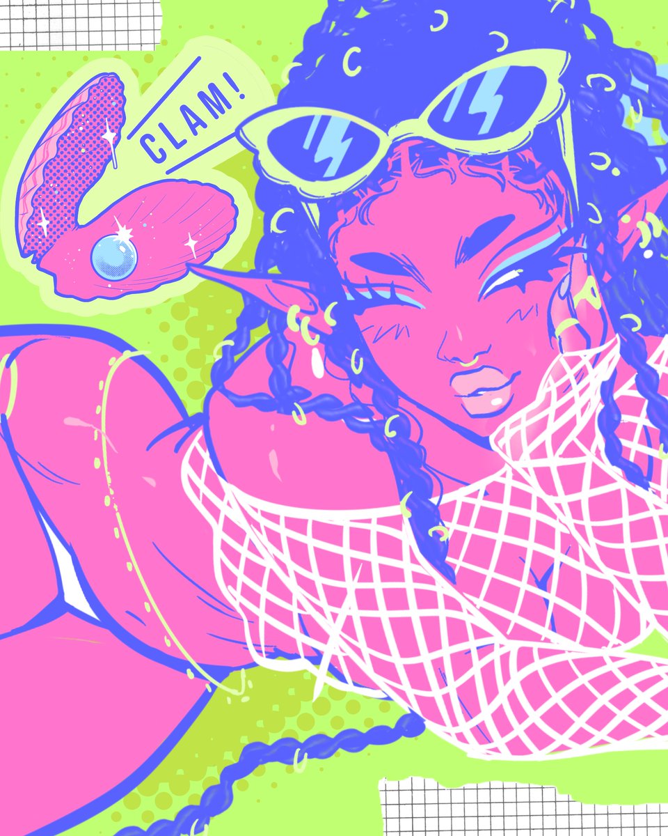 babsdraws's tweet image. Jam out with your clam out with this fun summer elf themed sticker club! 🏝️💙🌊👙🐚
Join my patreon exclusive sticker club before July 1st to snag this set!
