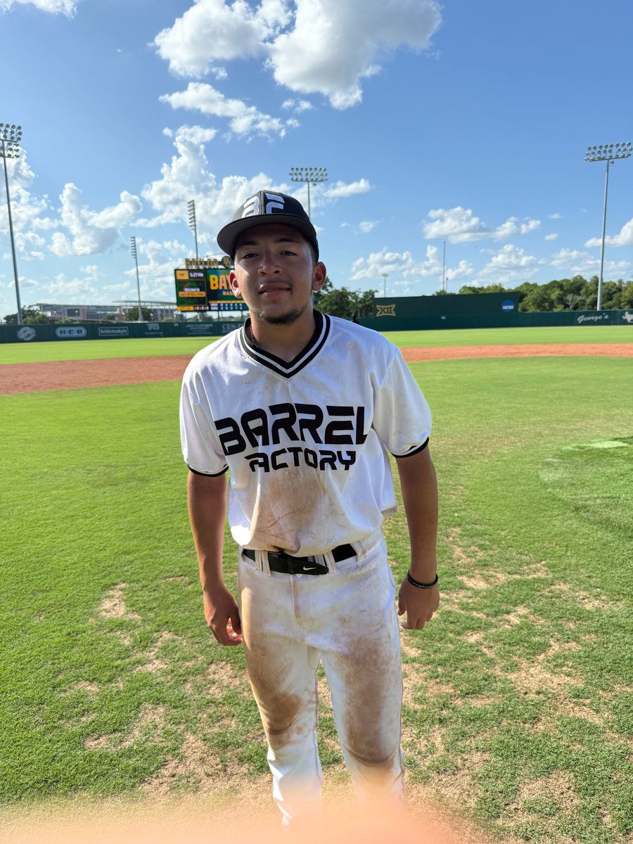 F: <a href="/BarrelFactory/">Barrel Factory Recruiting</a> 15U 16, Texas Sports Black Wylie 7
PoG: <a href="/caburgess23/">Christian Burgess</a> 3-3, 3B, 2 RBI, SB / 2 IP, ER, BB
Notable: Weston Burns 3-4, 3B, 2 RBI, R
Bryce Kelly 3-3, RBI, SB
