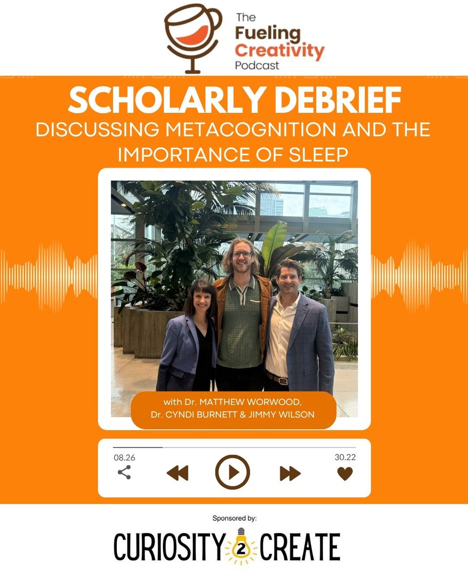 CreativityandE's tweet image. 🛌 What do sleep, creative metacognition & AI have in common?
Jimmy Wilson wraps up Season 10 of the Fueling Creativity Podcast with powerful insights from leaders in innovation, neuroscience, & education reform.
🎧: fuelingcreativitypodcast.com/scholarly-debr…
#EdChat #CreativityInEducation