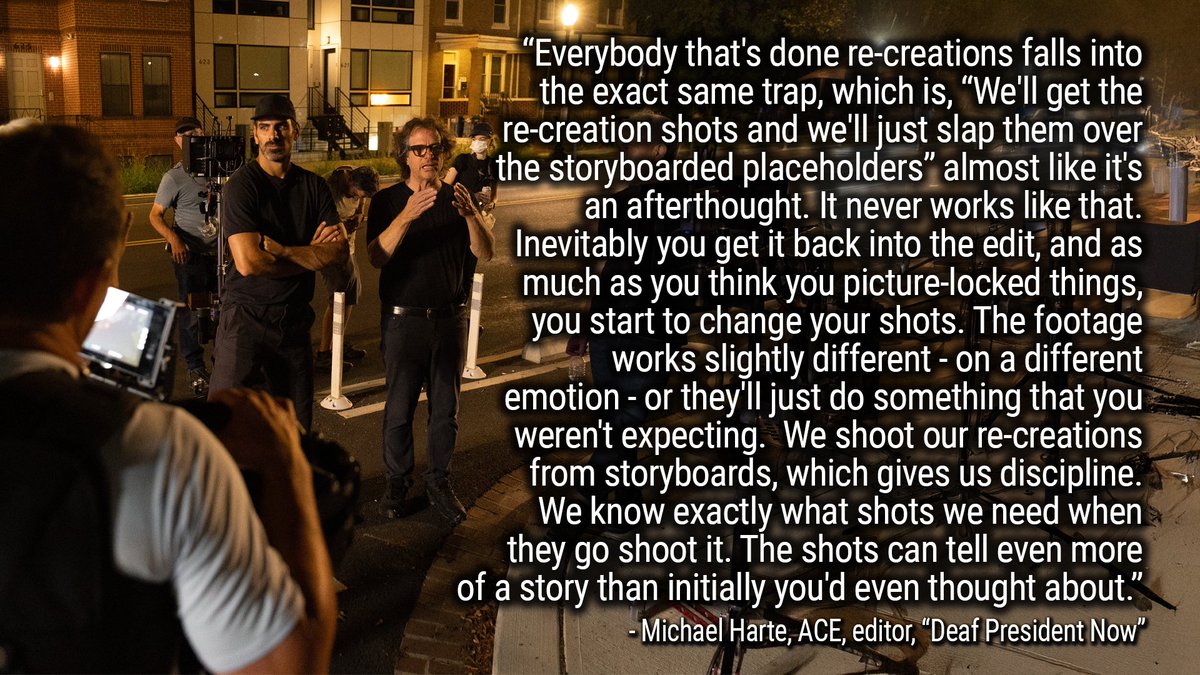 SteveHullfish's tweet image. Re-creations are part of many documentaries. How do you shoot them efficiently and effectively and how do they change your edit when they come in? Michael Harte, ACE discusses. (links to the interview in replies)
@borisfx 
@Facilis 
@ACEFilmEditors 
@Michael_Harte