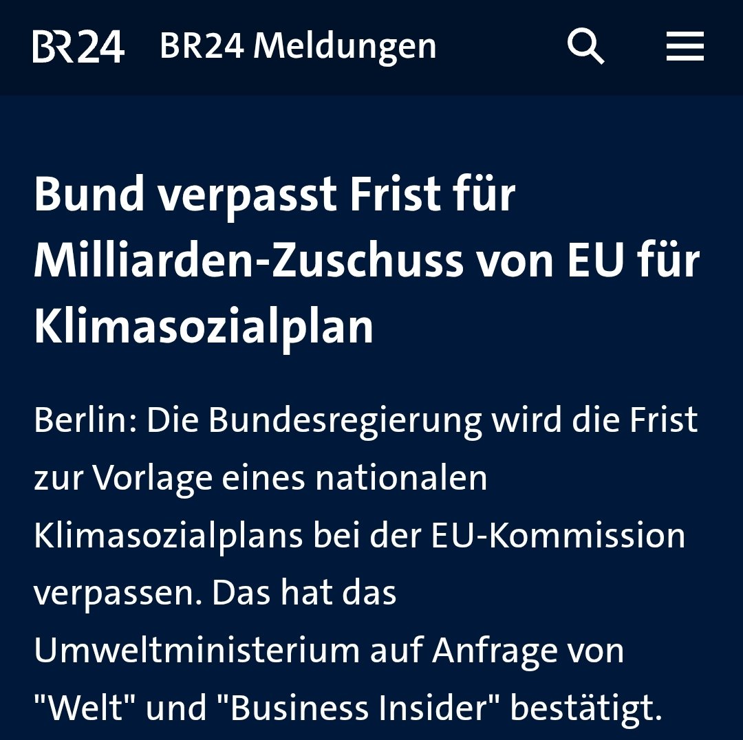 5,3 Milliarden.....diese Regierung ist unglaublich 😬

"Mit dem Klimasozialfonds will die EU Bürger u Unternehmen unterstützen, die von Klimaschutz-Maßnahmen betroffen sind. Insbesondere einkommensschwache Menschen sollen so vor einer finanziellen Mehrbelastung bewahrt werden."