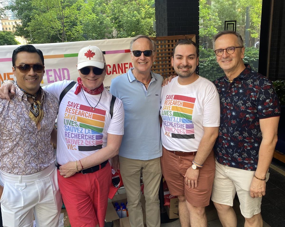 The <a href="/CANFAR/">CANFAR</a> Legacy Project promotes awareness and education about HIV/AIDS. Glad to join friends at CANFAR’s Pride Legacy Brunch today — including Co-Executive Director Kevin Noguera and Mayor <a href="/oliviachow/">Olivia Chow</a> — to celebrate Pride and support the future of HIV research in Canada.