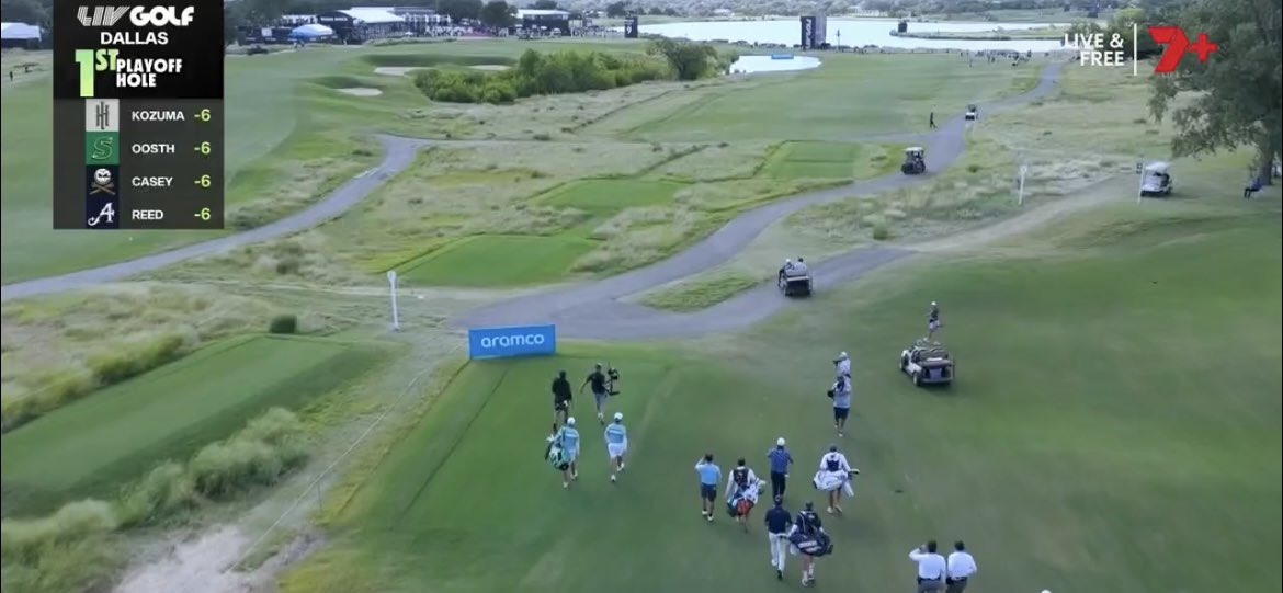 It’s a playoff to decide the winner in Dallas 😮🏌

Do not miss it 👉 7plus.link/golf