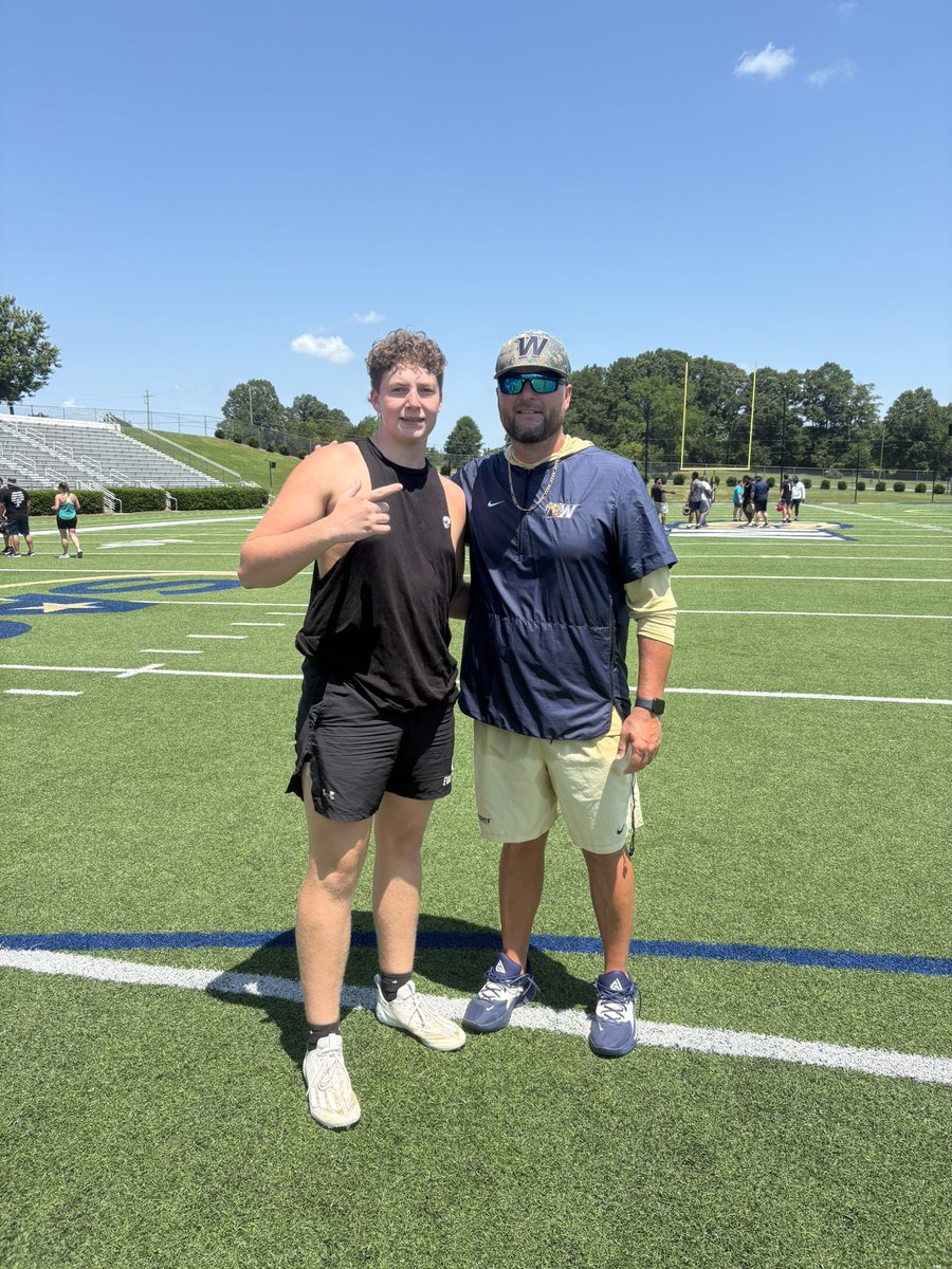 Jacob Long (@jacob_long_54) on Twitter photo I had so much fun at the <a href="/WingateDLLB/">Wingate Football DL/LB Camp</a> camp this weekend!! Thank you <a href="/Coach_TKnight/">Coach Knight</a> for hosting this camp for me to get better I learned a lot!!
<a href="/MalikRJordan/">Malik Richard Jordan</a> <a href="/CoachD_Dillard/">Daniel Dillard</a> <a href="/PiedmontFB_25/">Piedmont Football</a> <a href="/chelms56/">Carter Helms</a> <a href="/CoachBWhitejr/">Brian White Jr</a> I had so much fun at the <a href="/WingateDLLB/">Wingate Football DL/LB Camp</a> camp this weekend!! Thank you <a href="/Coach_TKnight/">Coach Knight</a> for hosting this camp for me to get better I learned a lot!!
<a href="/MalikRJordan/">Malik Richard Jordan</a> <a href="/CoachD_Dillard/">Daniel Dillard</a> <a href="/PiedmontFB_25/">Piedmont Football</a> <a href="/chelms56/">Carter Helms</a> <a href="/CoachBWhitejr/">Brian White Jr</a>