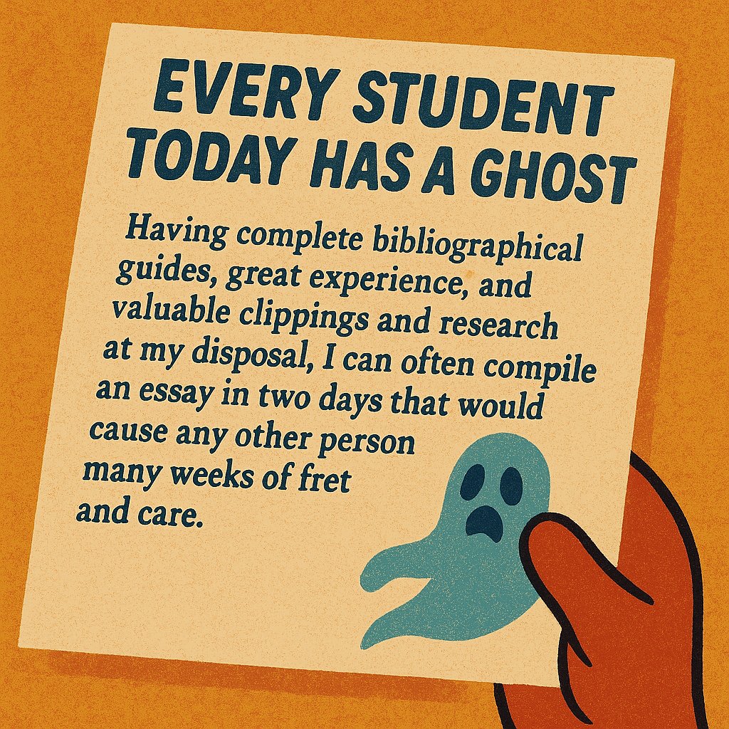 DrLancaster's tweet image. One of the earliest exposes of #contractcheating presented the story of G H Smith with great admiration, a ghostwriter of academic work for 600 university and college students a year across the United States. His advertising was to-the-point as well.