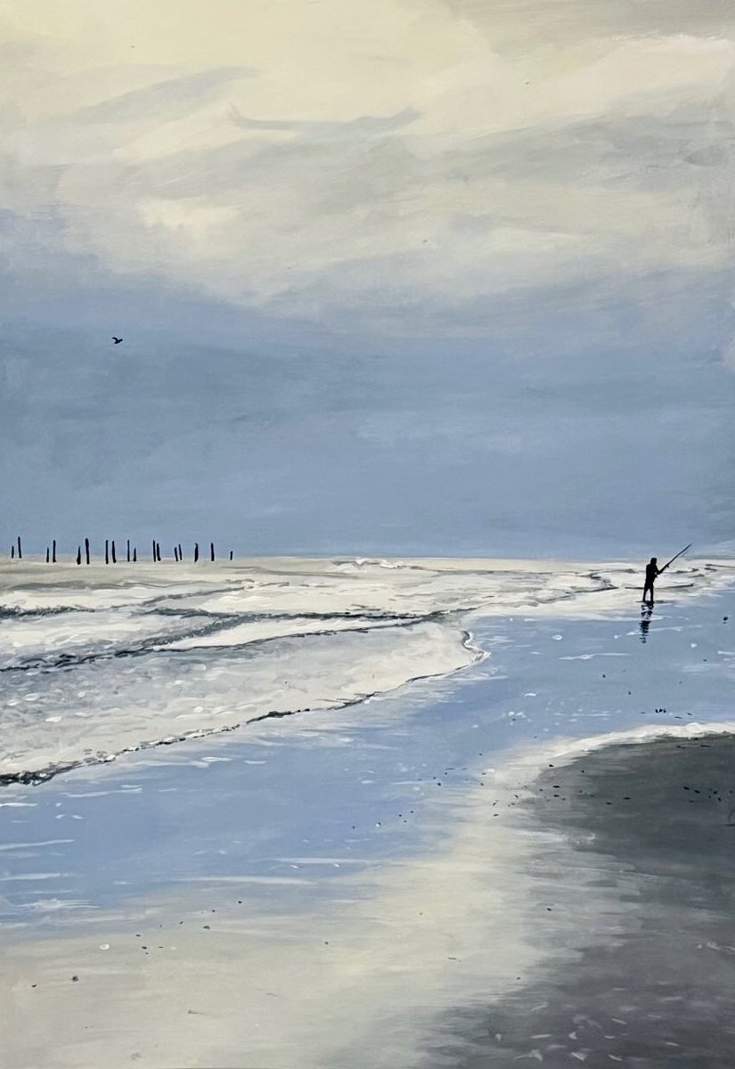 Monte Hermoso en invierno
Acrílico sobre papel 35x50