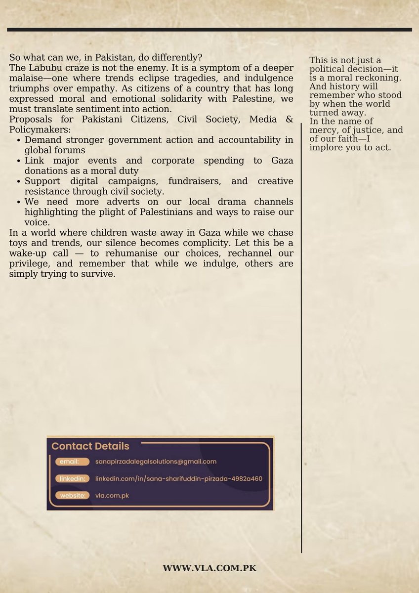 My open letter to the <a href="/GovtofPakistan/">Government of Pakistan</a> <a href="/MIshaqDar50/">Ishaq Dar</a> <a href="/ForeignOfficePk/">Ministry of Foreign Affairs - Pakistan</a> <a href="/CMShehbaz/">Shehbaz Sharif</a> <a href="/sherryrehman/">SenatorSherryRehman</a> - how can we sleep at night, or eat whilst children starve to death in Gaza? As a strong, Muslim nation, respected by the US, I implore you to act!
