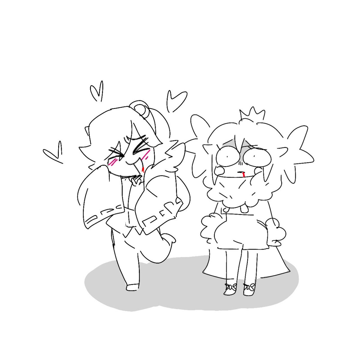 Brawlbaes's tweet image. Decided to color a doodle I did some time ago (yes I ship more than manchester...😳😳🤫🤫🤫) #Colandy #Manlette #Brawlstars #brawlstarsart #colette #mandy #colettexmandy #mandyxcolette #wlw