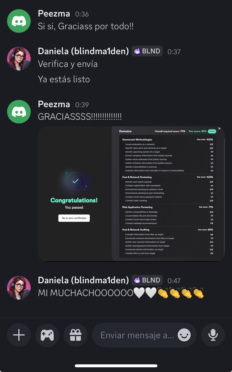Les dije que iban a pasar el examen 👏👏👏👏