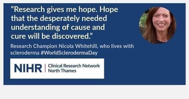 cosmicfairy444's tweet image. Happy #WorldSclerodermaDay 🥳
#SclerodermaAwarenessMonth
Research offers #HOPE
rdn.nihr.ac.uk/news/rare-dise…
#SclerodermaFreeWorld #RaynaudsFreeWorld #Research #Scleroderma #SystemicSclerosis #Raynauds #Autoimmune #RareDisease #NoCure #UnknownCause #LifeChanging #BePartOfResearch