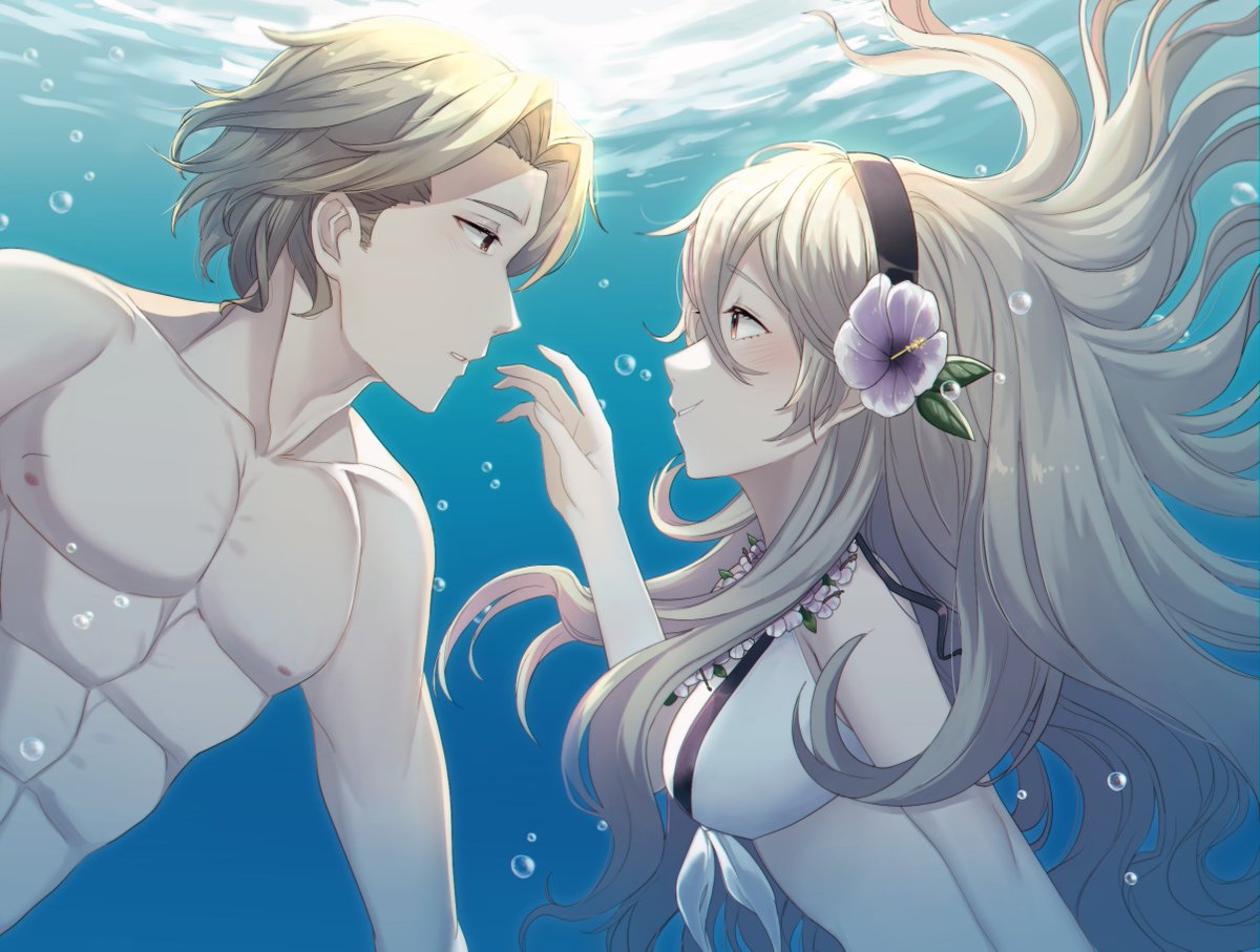 lilshironeko's tweet photo. 🌊 Under the sea: Kamarx/Xandercorrin

#fireemblem #Feh #FireEmblemFates https://t.co/v4m9QY2GgI