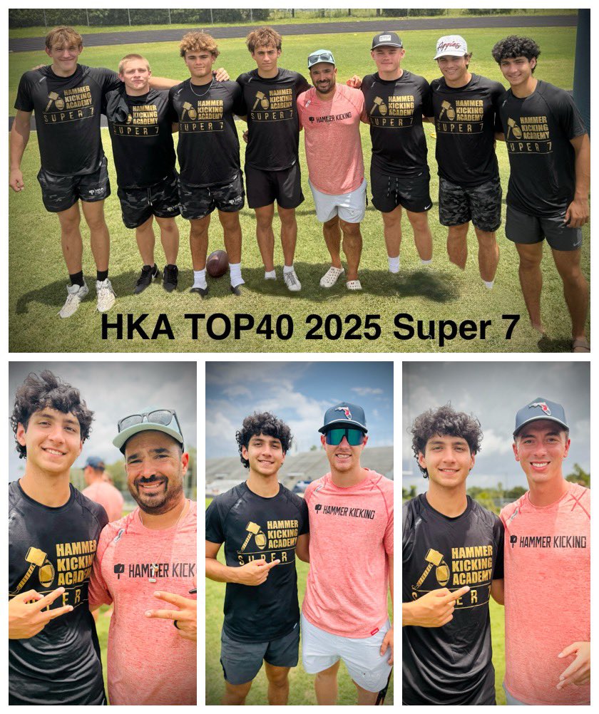 AdityaKaul2026's tweet image. Placed 1st in the final punt charting for the 2025 HKA Top40 camp and honored to earn a spot in the Super 7 #EyesUp
Thank you @HKA_Tanalski @shanee_mc @BaltarJackson for a great camp.
@coachstewgocats @thedawsonzim @_Mike_McCabe @OneOnOneKicking @MentalGamePro