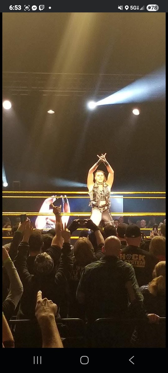 In 2019 I went to my first ever @wwe <a href="/WWE/">WWE</a>NXT  event i wish I could go again i have not been able to go for a long time but been a <a href="/RheaRipley_WWE/">RheaRipley_WWE</a> fan for years!! Look at these pics they are not the best but this was in cleveland agora theater <a href="/JohnnyGargano/">Johnny Gargano</a> damien priest!!