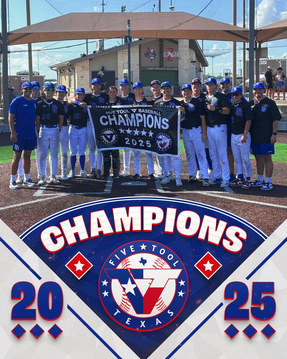 ✭Five Tool Texas✭ (@fivetooltexas) on Twitter photo 🏆CHAMPIONS🏆 
Congrats to <a href="/dulins_dodgers/">DulinsDodgersTexas</a> Cowser on winning the 16U National Division of the <a href="/FiveToolTexas/">✭Five Tool Texas✭</a> DFW Summer Showdown.
#WatchEm 🏆CHAMPIONS🏆 
Congrats to <a href="/dulins_dodgers/">DulinsDodgersTexas</a> Cowser on winning the 16U National Division of the <a href="/FiveToolTexas/">✭Five Tool Texas✭</a> DFW Summer Showdown.
#WatchEm