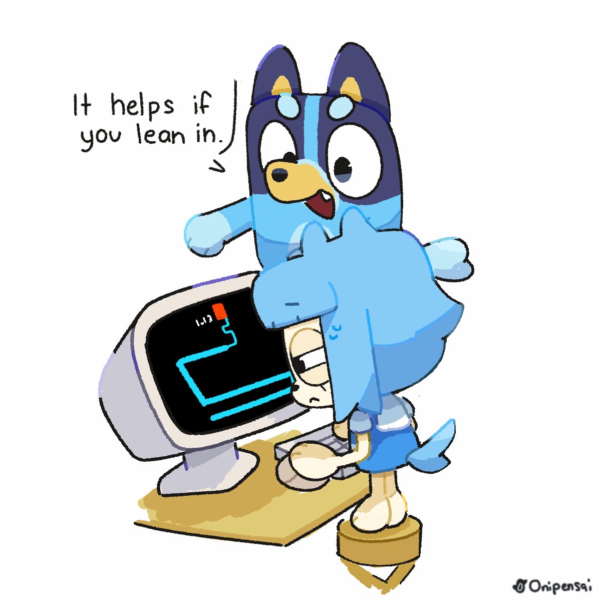Onipensai's tweet image. No it doesnt #bluey #blueytwt