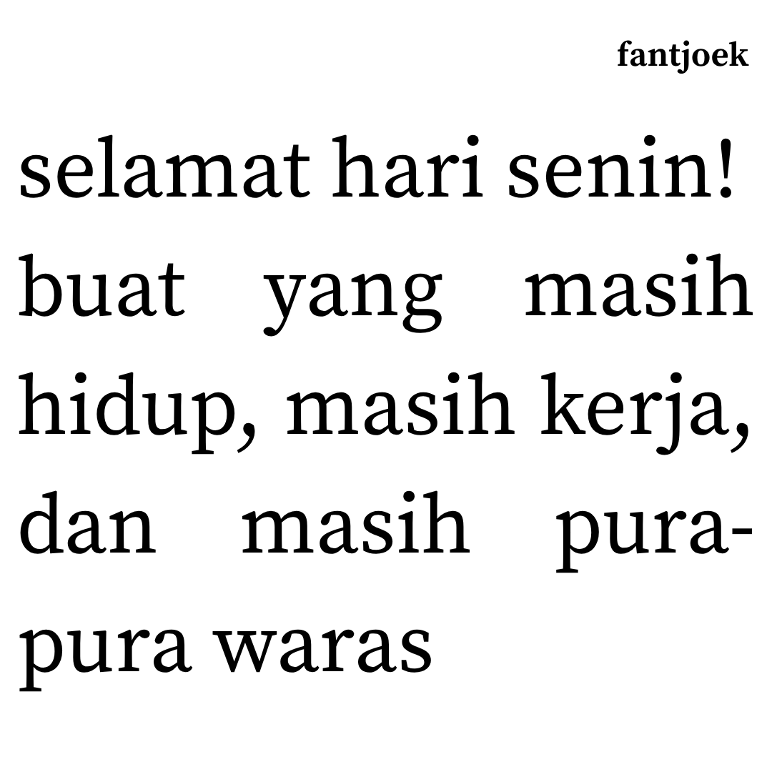 fantjoek's tweet photo. selamat hari senin! https://t.co/7ADCvdgZJ9