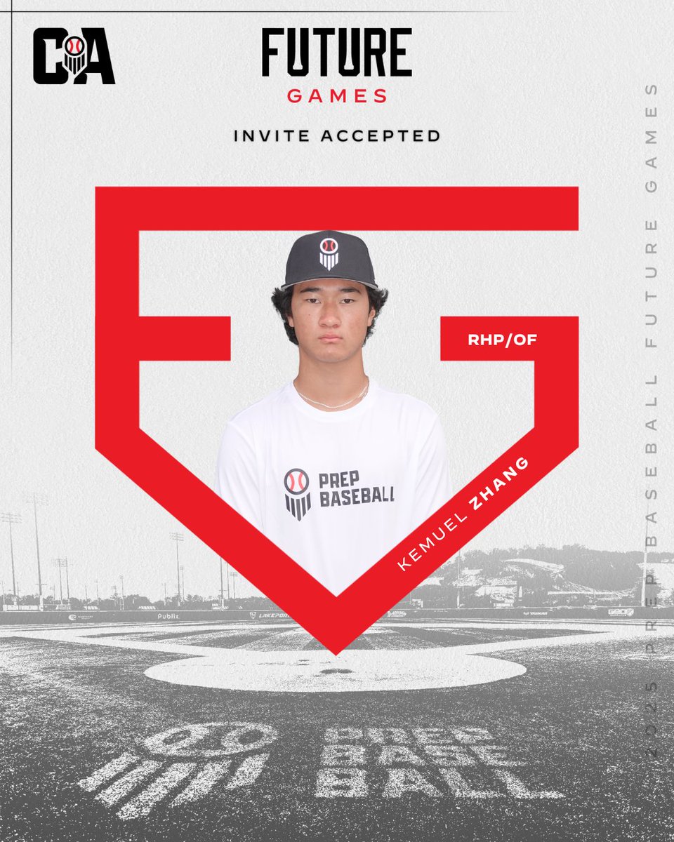 PrepBaseballCA's tweet photo. ⚾ 𝔽𝕦𝕥𝕦𝕣𝕖 𝔾𝕒𝕞𝕖𝕤 𝕋𝕖𝕒��� 𝕊𝕠ℂ𝕒𝕝 ⚾

We welcome Kemuel Zhang to #TeamSoCal for the 2025 Prep Baseball Future Games!

@KemuelZhang

#BeSeen #ShapeTheState #PBFG25 https://t.co/1n4aZQL1Sv