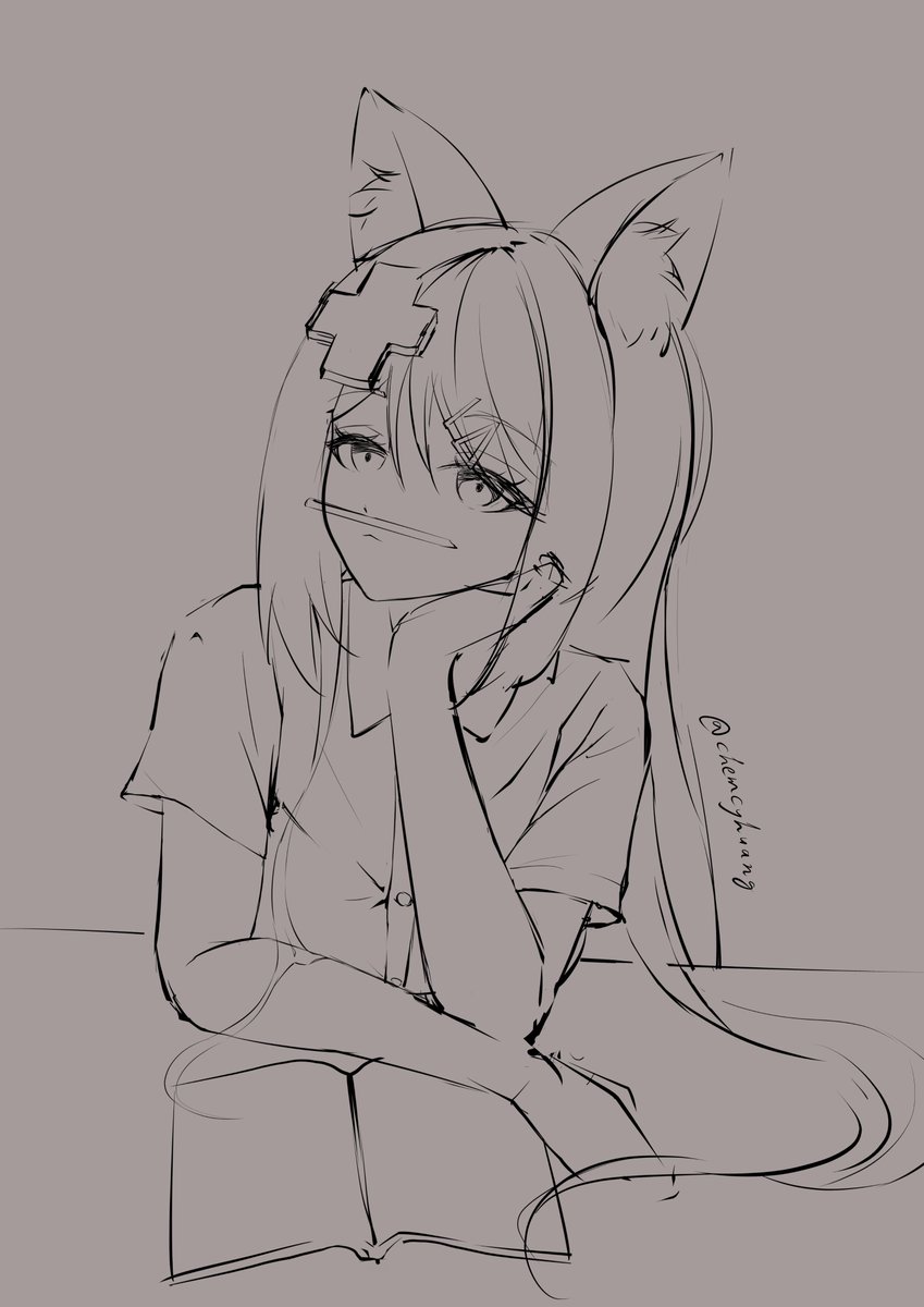 wip...感覺這表情有點可愛😳