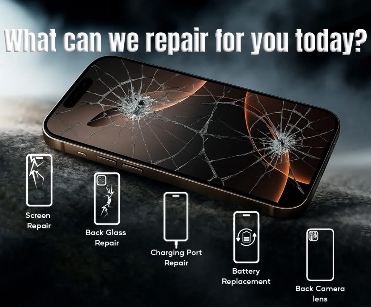 cybermaxiphone's tweet photo. CyberMax iPhone Repair in Charlotte for quick and affordable iPhone repairs. We fix all iphone models, including: iphone 16, iphone 15, iphone 14, iphone 13, and more. Get iPhone screen replacement, back glass repair, water damage fixes. ☎️704-644-5533. https://t.co/DI94je6KVM
