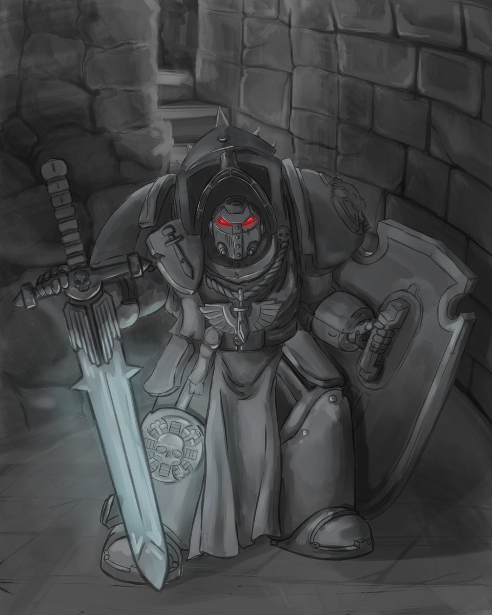 masphoded's tweet photo. Este es el primer post que hago con dibujo y todo.
Es un terminator de los Ángeles oscuros, nomas que en escala de grises 😁😁

#digitalart #dibujodigital 
#warhammerfanart #warhammerfanart https://t.co/VHnyWPFUOm