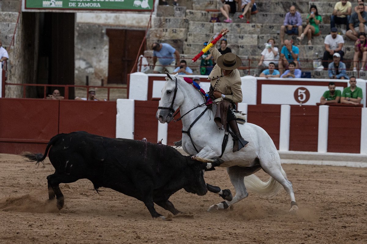 𝗚𝗔𝗟𝗘𝗥𝗜́𝗔 𝗗𝗘 𝗜𝗠Á𝗚𝗘𝗡𝗘𝗦. Así hemos vivido la corrida de rejones de la Feria de San Pedro 🐎💥

facebook.com/share/p/12Meb4…