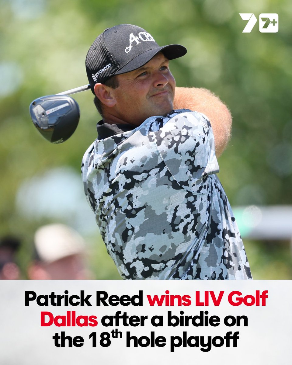 Patrick Reed finds just the third birdie of the day on 18 to take home the playoff victory 🏆