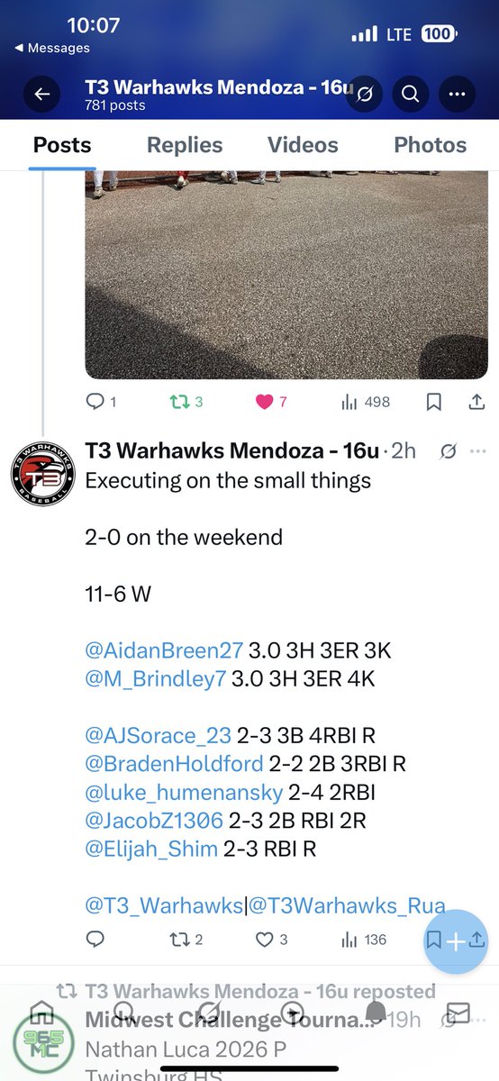 Greg Z (@megamillions33) on Twitter photo And the summer season rolls on!!
Great weekend for Jacob
.471 OBP (5 1B’s , 1 2B)
.937 OPS
3 RBI
6 R
2 BB
1 SB ( that’s not a typo)!!
Still learning a new position (1B), but errorless on the field!!!
Onto Columbus!!!!!!
<a href="/T3wMendoza/">T3 Warhawks Mendoza - 16u</a> <a href="/T3Warhawks_Rua/">@T3Warhawks_Rua</a> <a href="/JacobZ1306/">Jacob szczecinski</a> <a href="/TheBoroBaseball/">Streetsboro Baseball</a> And the summer season rolls on!!
Great weekend for Jacob
.471 OBP (5 1B’s , 1 2B)
.937 OPS
3 RBI
6 R
2 BB
1 SB ( that’s not a typo)!!
Still learning a new position (1B), but errorless on the field!!!
Onto Columbus!!!!!!
<a href="/T3wMendoza/">T3 Warhawks Mendoza - 16u</a> <a href="/T3Warhawks_Rua/">@T3Warhawks_Rua</a> <a href="/JacobZ1306/">Jacob szczecinski</a> <a href="/TheBoroBaseball/">Streetsboro Baseball</a>