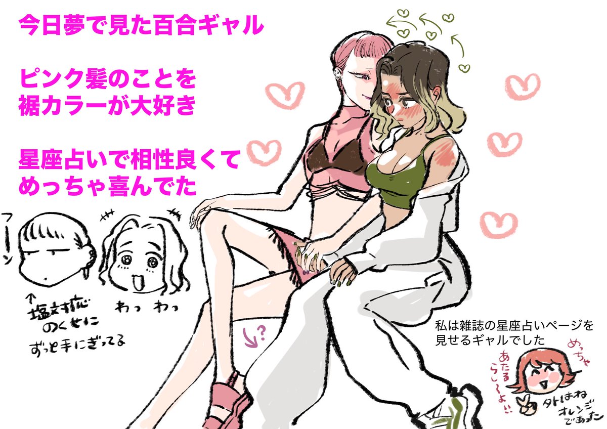 今日夢で見たギャルの百合 