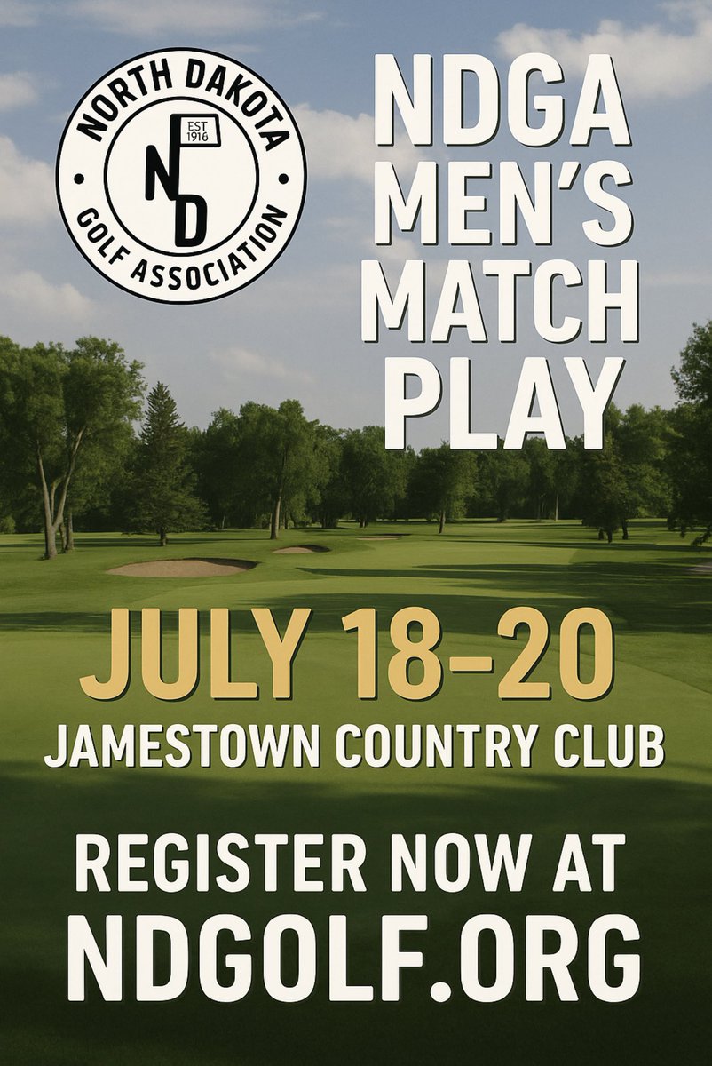 Get registered today at NDGOLF.org !