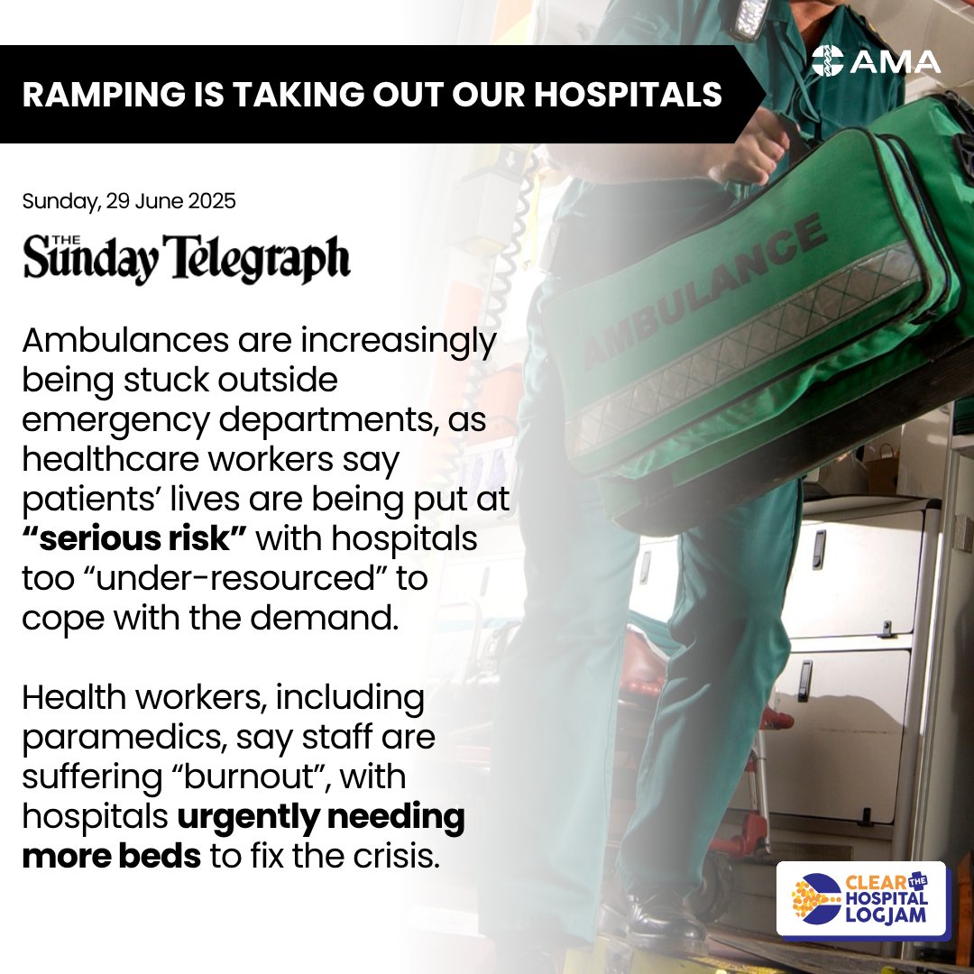 When ambulances are stuck outside emergency departments for hours, patients suffer and our healthcare workforce faces severe burnout. The recent report of an intensive care vehicle ramped for 10 hours at Albury Hospital demonstrates how dire the situation has become.