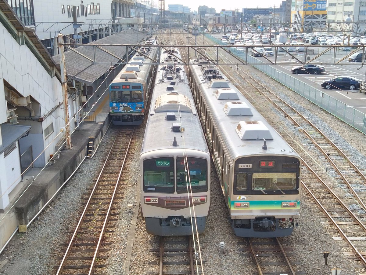 AozoraE235's tweet image. 平日朝の秩父鉄道熊谷駅