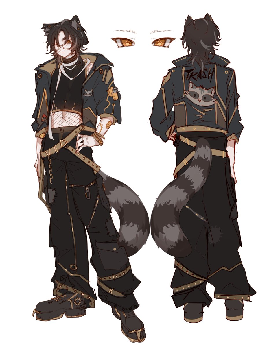 kojiitsuVT's tweet photo. ⚡🦝【DESIGN REVEAL】🦝⚡

whats up, homies. i'm Kojii—a cybernetic raccoon vtuber! 

I'M SO HAPPY I'M ABLE TO FULLY REVEAL THIS NEW CHARACTER DESIGN WITH YOU ALL. 

I've been wanting to get this redesign done for so long, and I'm so glad that i get to share this with all of you guys!

♡ + ↻ are appreciated!

MORE ANNOUNCEMENTS SOON. STAY TUNED <3

design by @eririin_