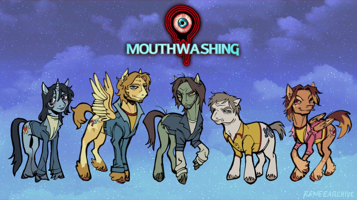 mouthwashing ponies?? call that the pony express or whatever #mouthwashing