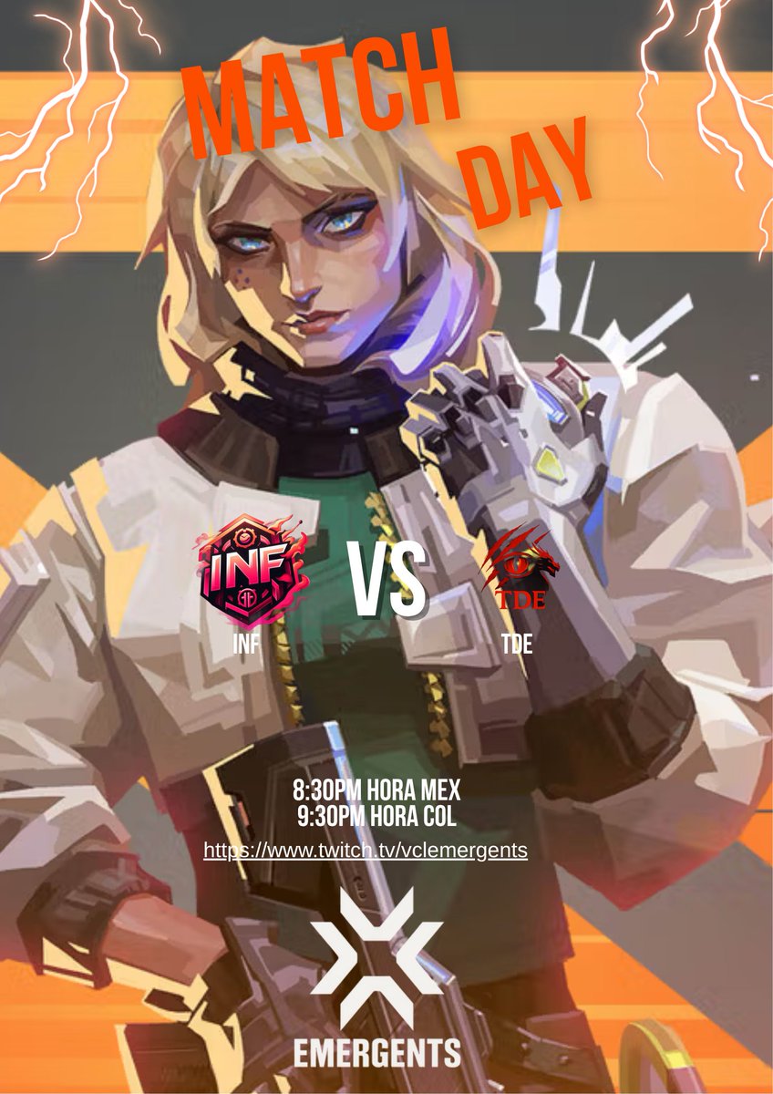 Infamous_Team's tweet image. 🌟Match Day🌟
Contra The Dragon Eyes 

🕓Horario:
8/8:30 Hora MEX🇲🇽
9/9:30 Hora COL🇨🇴
10/10:30 Hora VEN🇻🇪

Twitch: twitch.tv/vclemergents

#VALORANT #valorantcompetitive #vclemergents #matchday