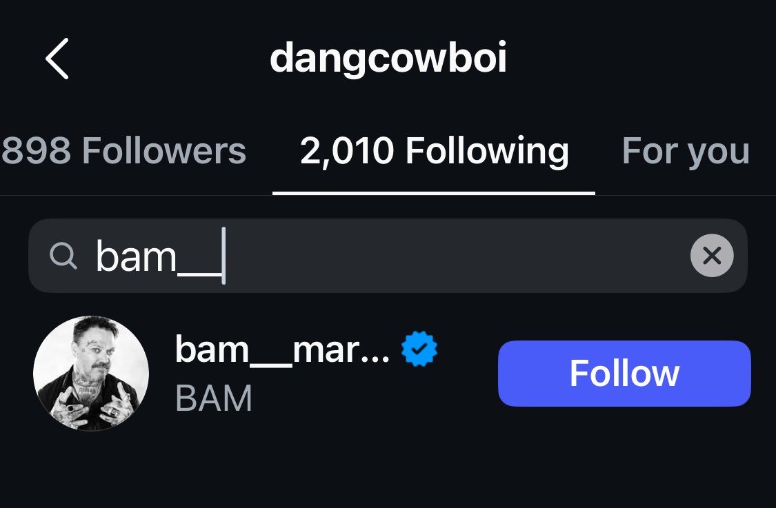 reactsimply's tweet image. the fish have their phones back. Freddy is now following Bam Margera #fishtanklive