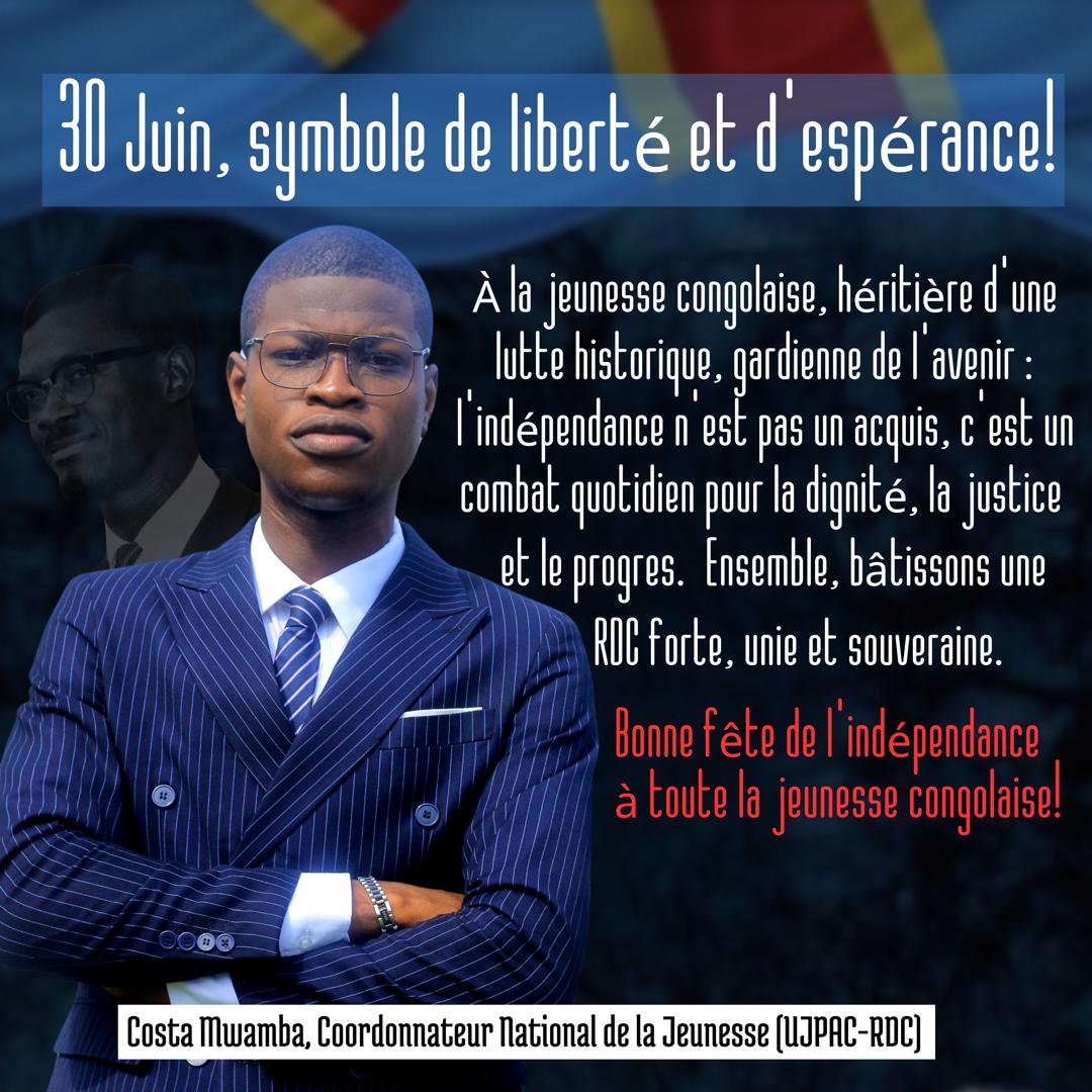 En ce 30 juin, nous célébrons l’héritage de courage et de dignité laissé par nos héros. Jeunesse congolaise, souvenons-nous que l’indépendance ne se limite pas à un passé glorieux, elle est un appel à bâtir un avenir meilleur......
✊🇨🇩🔥