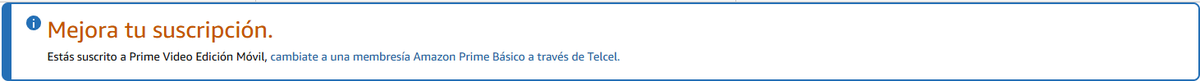 Zero_JLH's tweet photo. Tengo dos semanas queriendo cancelar Amazon Prime Video por parte de telcel (Servicio que yo nunca acepte) y solo se echan la bolita entre @amazon @amazonmex y @Telcel sin darlo de baja, ¿Qué procede @Profeco ? https://t.co/pjPO8GgGcx