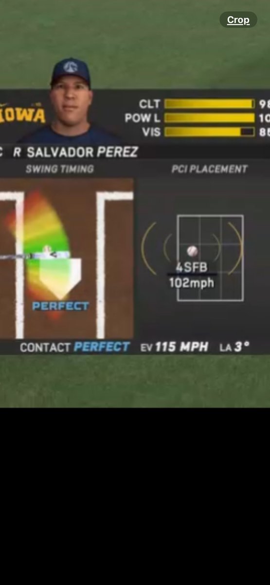 MVProtagonist's tweet photo. @SonySanDiego please explain 😭 you of all ppl know how hard it is to place the pci directly on a 102 mph baseball in the game. Meanwhile I get out while the other kid is putting horrible timings on the ball. Very late, late, early for HR!! This was hit directly to the 3rd base https://t.co/uHYD75DZh1