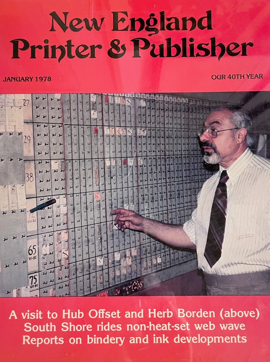 We recently stumbled upon this issue of New England Printer &amp; Publisher magazine, once led by Museum of Printing President Frank Romano.
Much respect to this one-of-a-kind publication that captured the heartbeat of New England’s local print scene.
#TreasuresOfTheRomanoLibrary