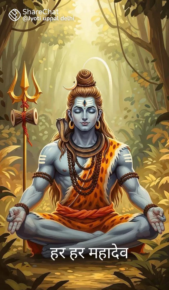 कर्पूरगौरं करुणावतारं संसारसारं भुजगेन्द्रहारम्!
सदा बसन्तं हृयारबिन्दे भवं भवानीसहितं नमामि!! 
           देवो के देव महादेव की कृपा से आपका दिन शुभ और मंगलमय हो!
#हर_हर_महादेव_शिव_शंभू_ॐ 🚩
#ॐ_श्री_शिवाय_नमस्तुभ्यम् 🚩
#जय_शिव_शंभू_ॐ 🚩
#ॐ_नमः_शिवाय 🚩
#शुभ_सोमवार_वंदन 🚩🥀🌿🙏