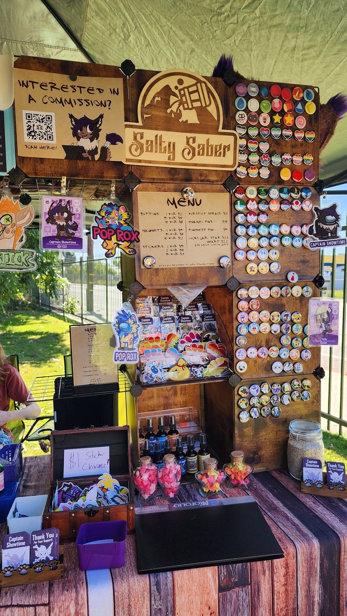 Ahoy! Are you at <a href="/MAW_events/">MAW</a>?! Come swing by and say hi! I'll be vending alongside <a href="/The_TaffyTabby/">The Taffy Tabby ➡️ Statosfur</a> today!

New items like fursuit sprays, stickers, magnets, and more have been added to the tavern!