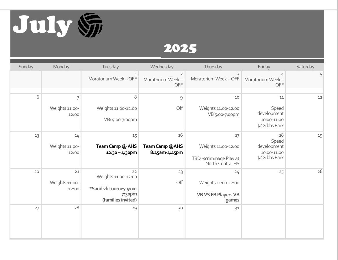 We wish everyone a relaxing moratorium week!! July’s schedule has been updated, please take a look.