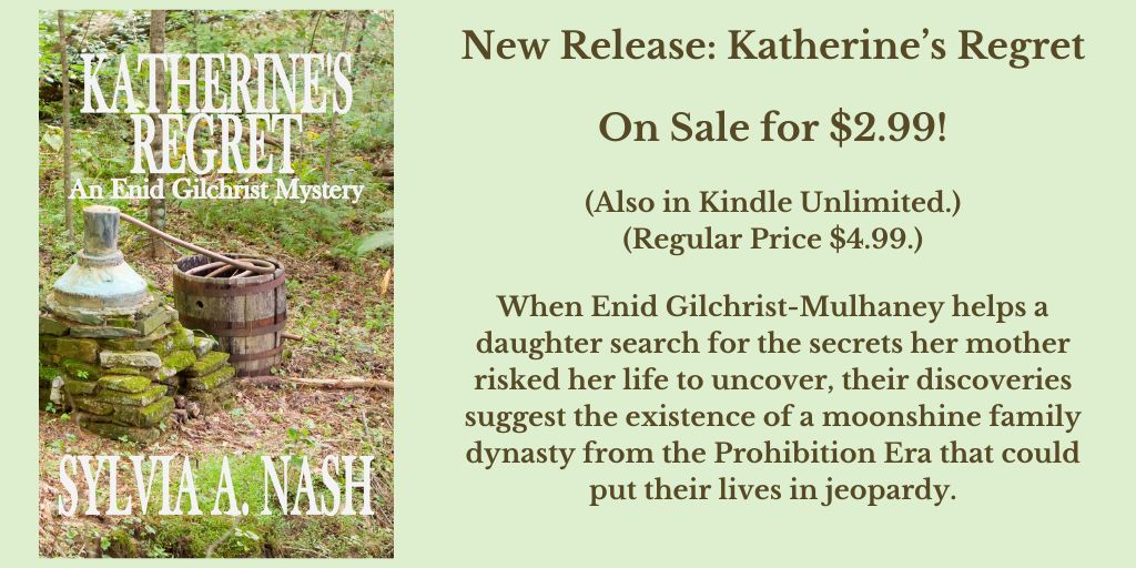 The Kindle eBook for Katherine’s Regret, book #6 in the Enid Gilchrist genealogy mystery series, is now live and on sale! It’s also available in Kindle Unlimited. (The paperback will be published soon.)
amazon.com/dp/B0FFZRWS57/