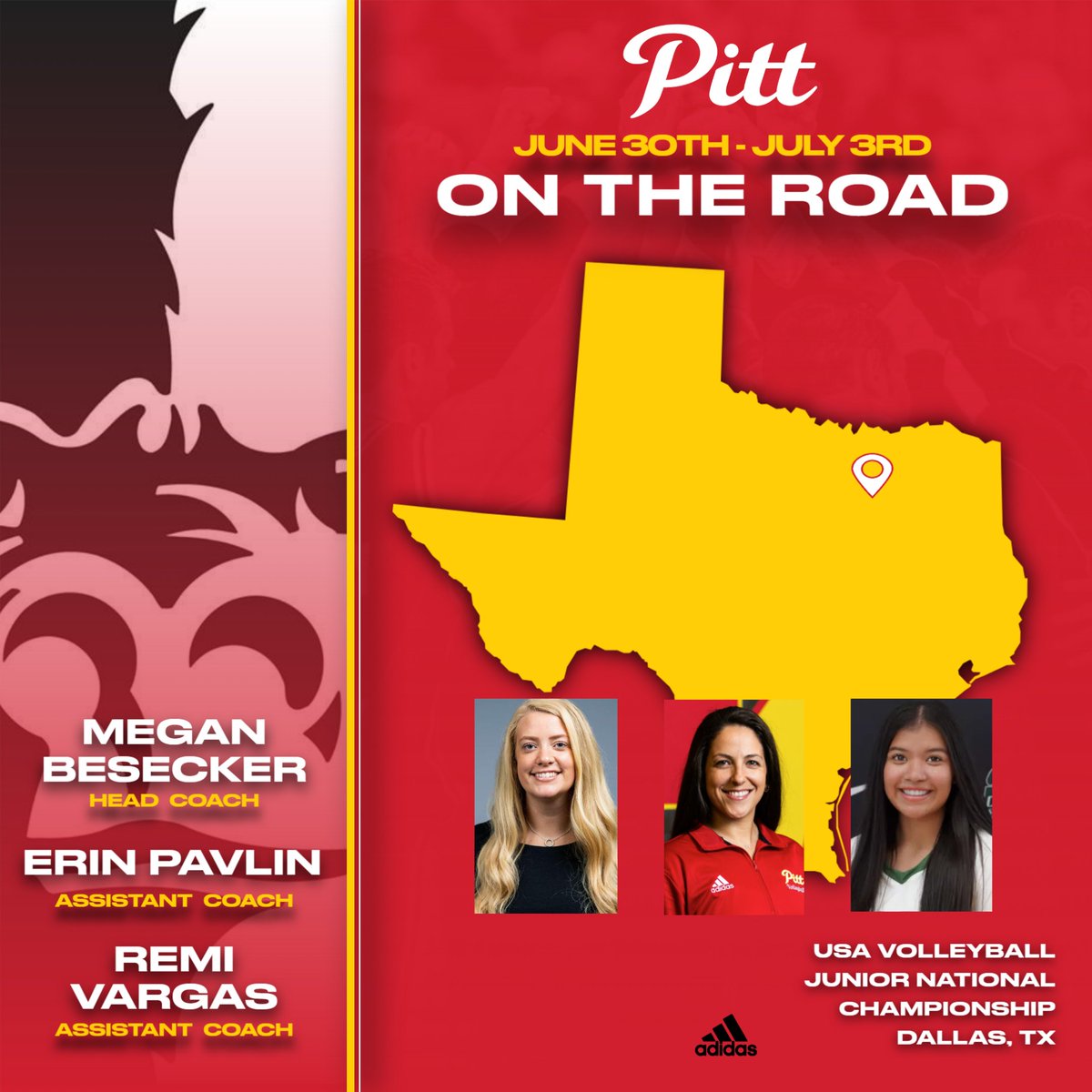 In Dallas and on the hunt for future Gorillas!🔥🏐