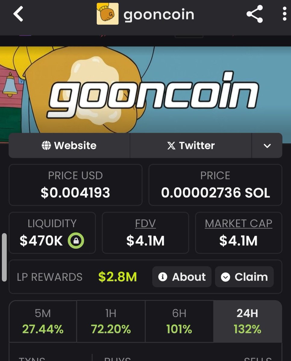 Crypto BusyBrain πͺ (@busybrain8m) on Twitter photo How many Gooncoin $GOONC did you buy? How many Gooncoin $GOONC did you buy?