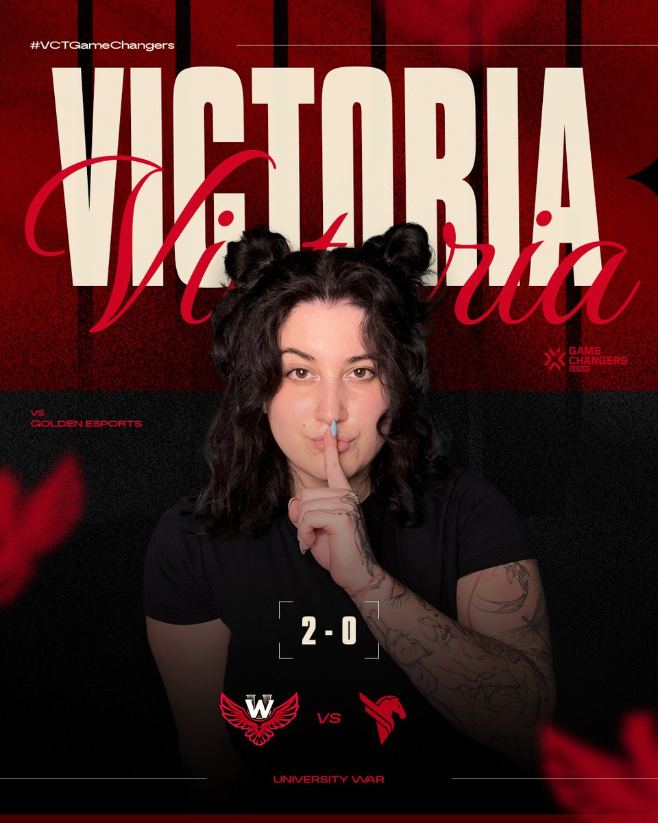 Conquistamos una vez más.
Y los dioses fueron testigos.
Implacable, tal como dicta su leyenda nórdica. ⚔️🔥Hoy no estuvo en el Valhalla... jugó con nosotros.

#UniversityWar #WeAreUW #VCTGameChangers
#Victoria #freya